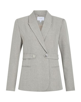 ViVilla Belted Blazer - Grey Melange
